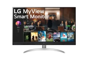 מסך מחשב "32 חכם LG MyView , 4K UHD עם webOS תוצרת LG דגם: 32SQ700S-W