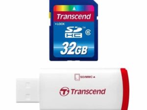 קורא כרטיסים עם כרטיס זיכרוןTranscend SDHC 32GB Class6