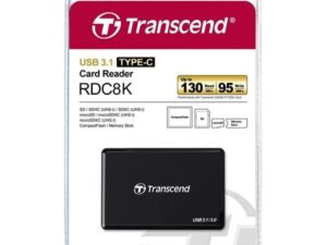 קורא כרטיסים USB 3.1 UHD-I דגם Transcend RDC8K